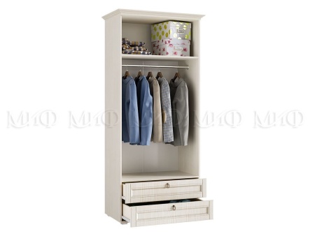 Шкаф Платяной Элит-1 МДФ Сандал Светлый  (Ш-975 мм x Г-577 мм х В-2185 мм)