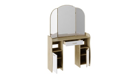 Туалетный Столик с Зеркалом Софи №2 Разные Цвета/Ш-1068 × Г-330 × В-1620 мм