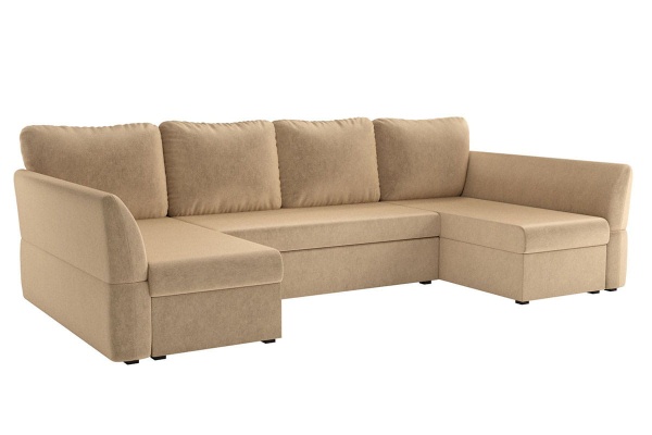 Диван Угловой "Гесен" П Ш-3030 х Г-1500 х В-850 мм/Спальное место Ш-2650 х Г-1400 мм