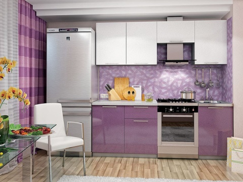 Кухонный Гарнитур София Олива Металлик 2100 мм